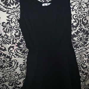 Black dress with vest flannel